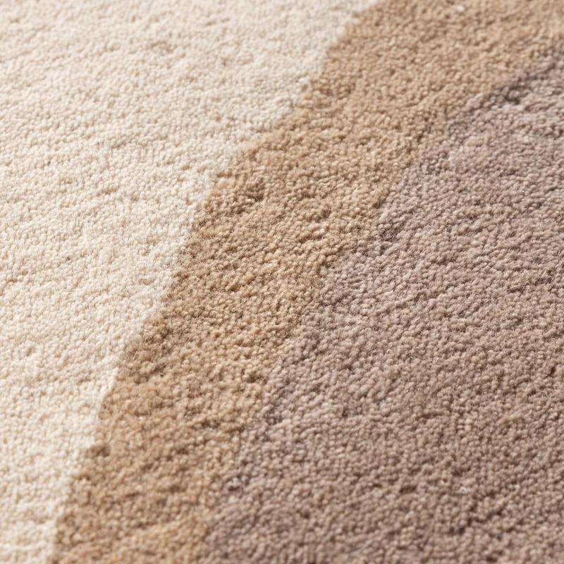 Wollteppich Rund - Vienna Beige