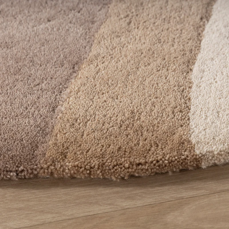 Wollteppich Rund - Vienna Beige
