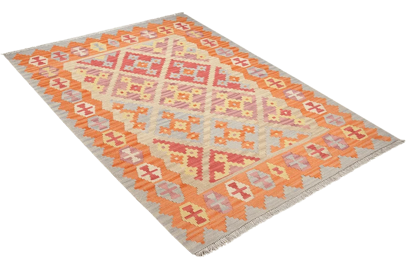 Kelim Gashgai · Handgewebt – Beige, 170x129 cm