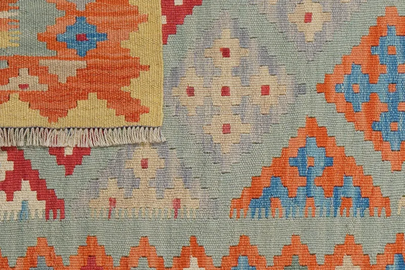 Kelim Gashgai · Handgewebt – Blau, 129x85 cm
