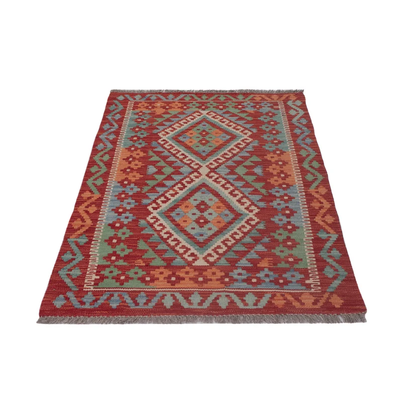 Kelim Maimene Teppich 81x136cm - mehrfarbig