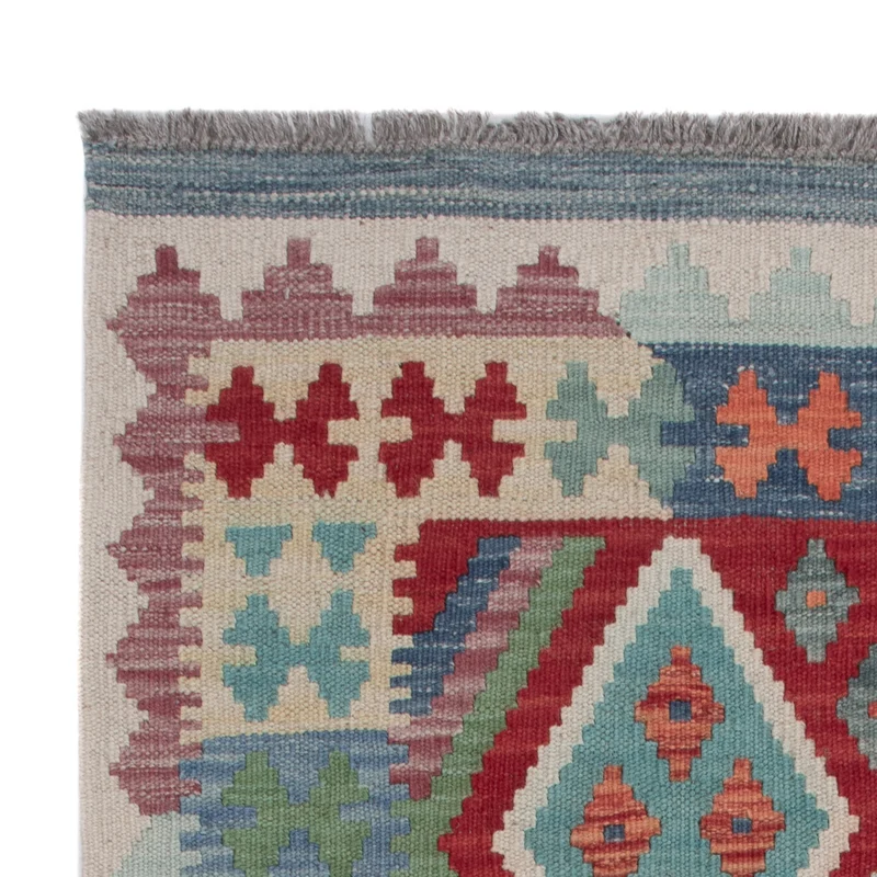 Kelim Maimene Teppich 85x131cm - mehrfarbig