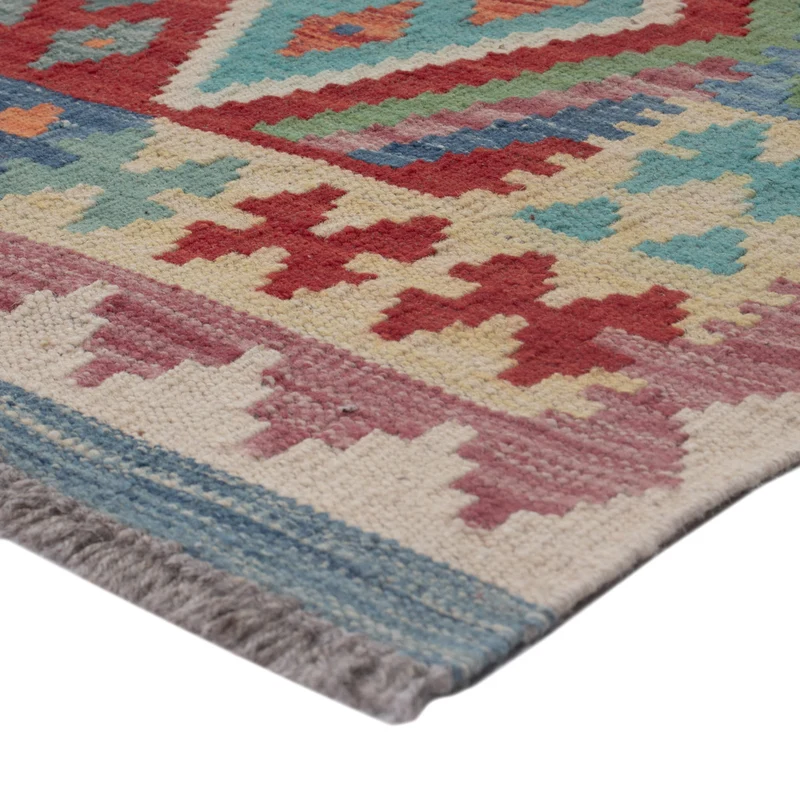 Kelim Maimene Teppich 85x131cm - mehrfarbig