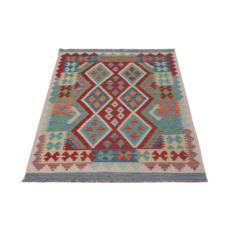 Kelim Maimene Teppich 85x131cm - mehrfarbig