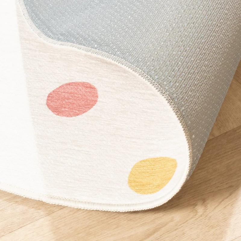 Waschbarer Kinderteppich Rund - Evi Confetti Bunt