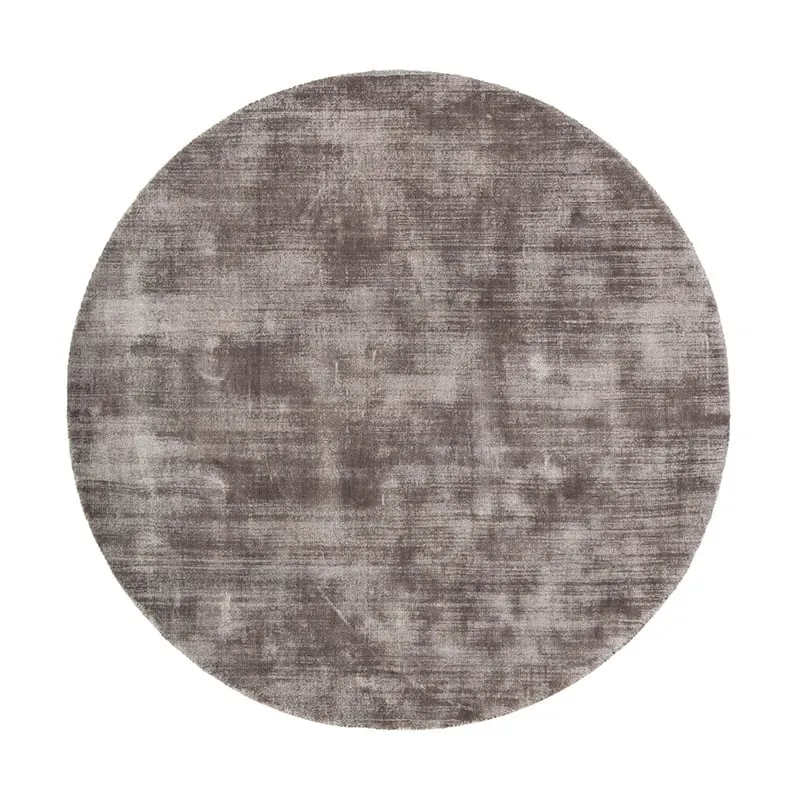 Viskose Teppich Rund - Pearl Grau