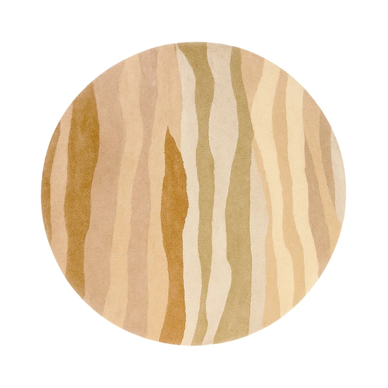 Wollteppich Rund - Liora Beige