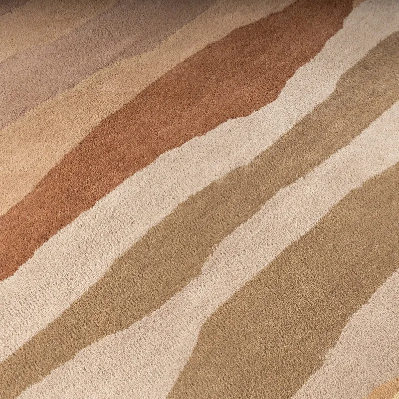 Wollteppich Rund - Liora Beige