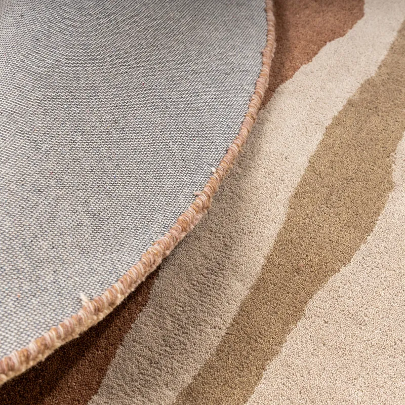 Wollteppich Rund - Liora Beige