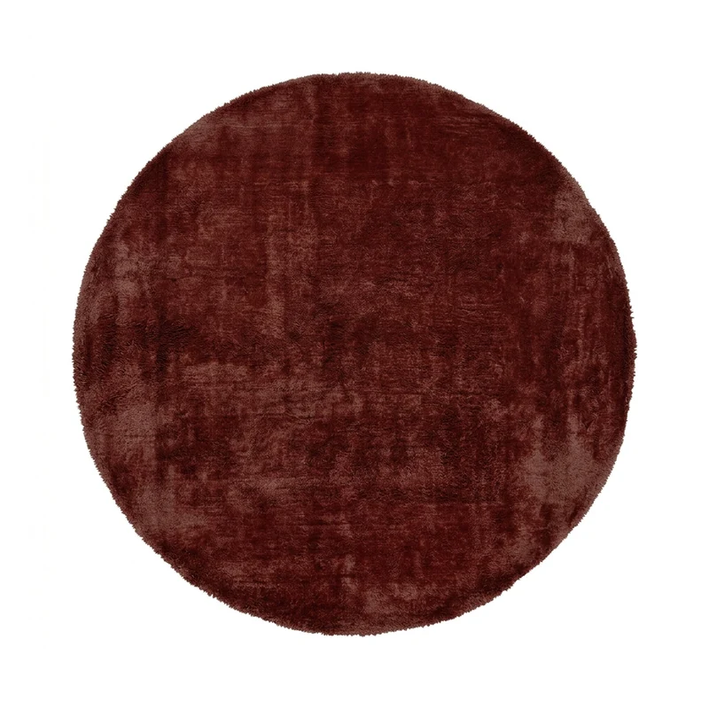 Wollteppich rund - Leone Rot