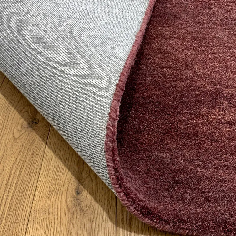Wollteppich rund - Leone Rot