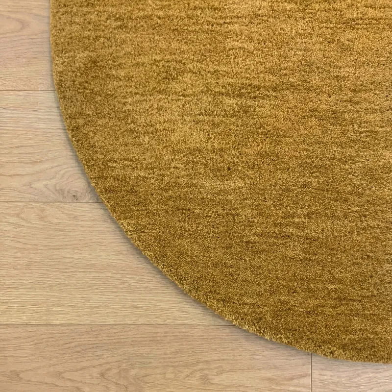 Wollteppich rund - Leone Gold