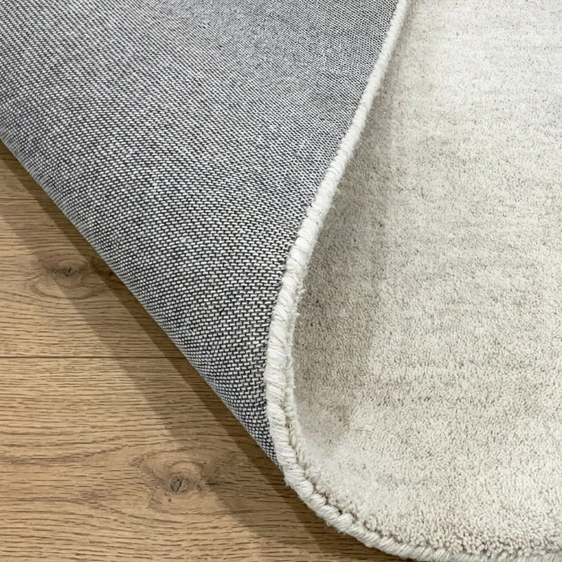Wollteppich rund - Leone Creme