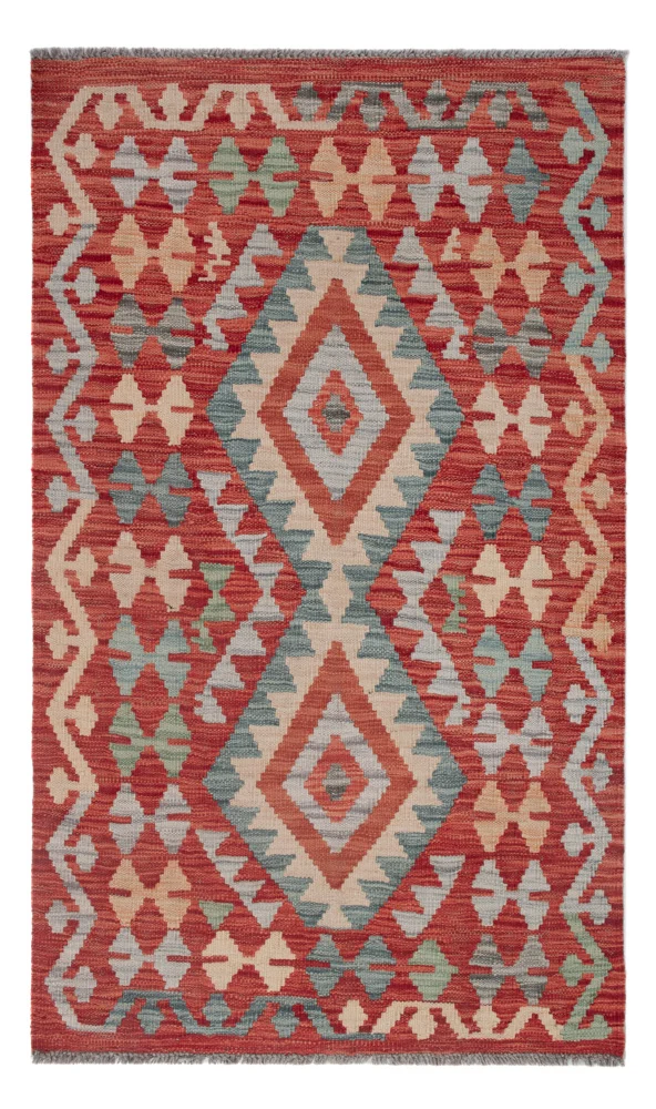Kelim Maimene Teppich 80x130cm - mehrfarbig