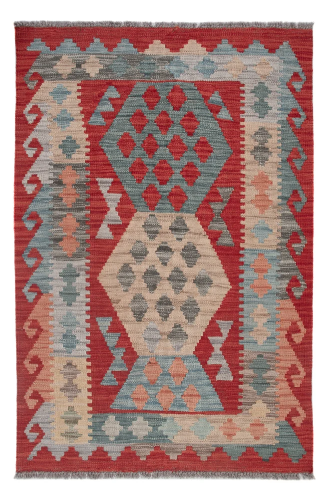 Kelim Maimene Teppich 81x124cm - mehrfarbig