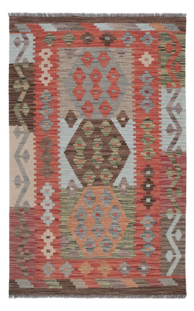 Kelim Maimene Teppich 83x131cm - mehrfarbig