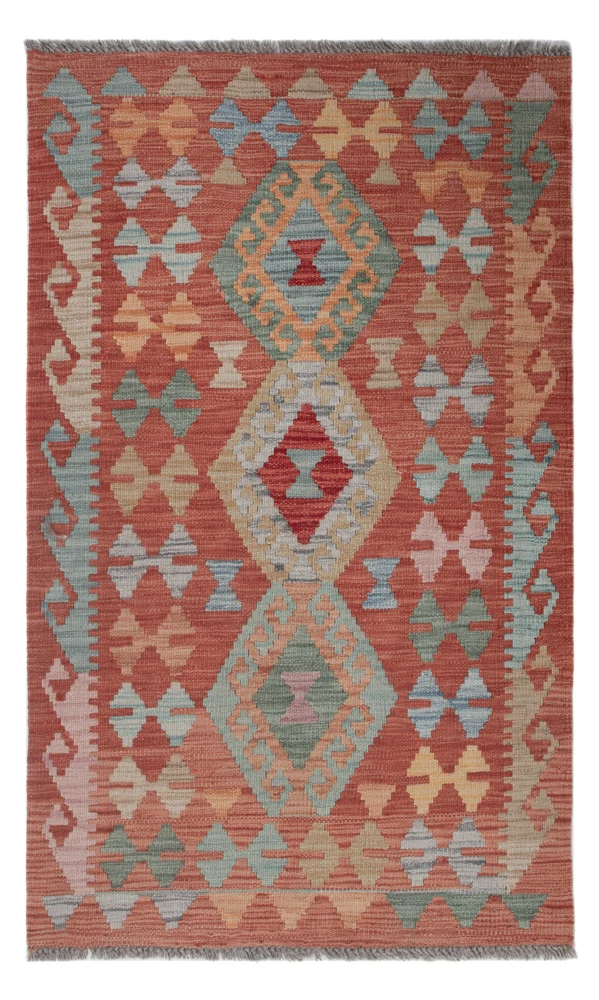 Kelim Maimene Teppich 78x130cm - mehrfarbig