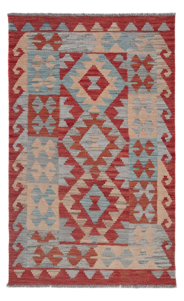 Kelim Maimene Teppich 76x123cm - mehrfarbig
