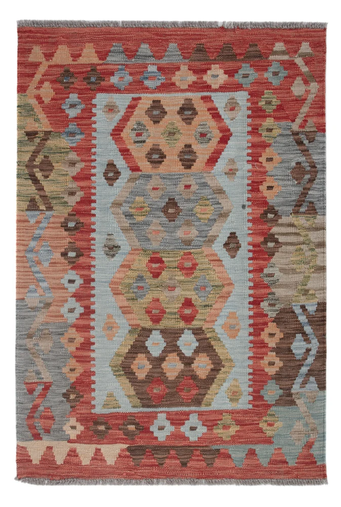 Kelim Maimene Teppich 87x121cm - mehrfarbig