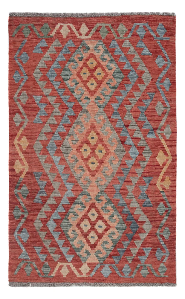 Kelim Maimene Teppich 83x130cm - mehrfarbig