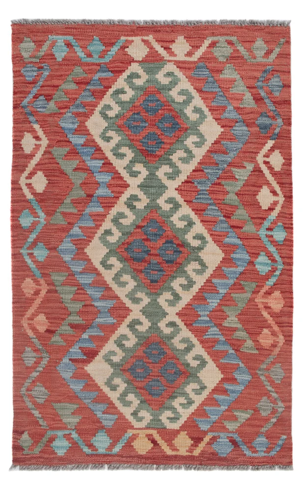 Kelim Maimene Teppich 80x131cm - mehrfarbig