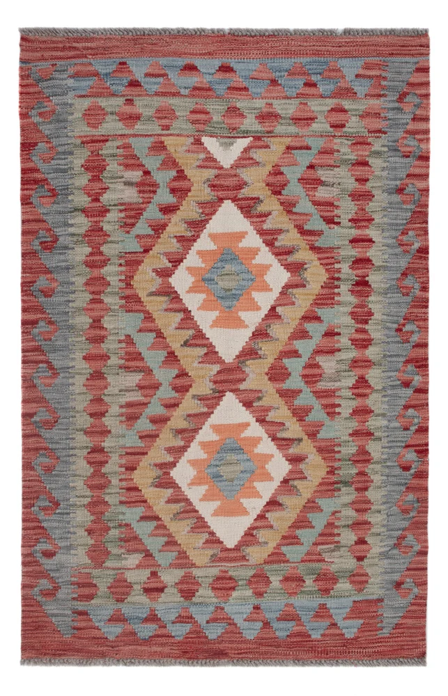 Kelim Maimene Teppich 82x123cm - mehrfarbig