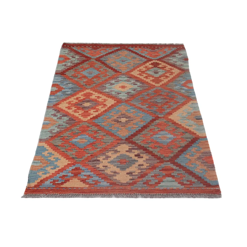 Kelim Maimene Teppich 78x138cm - mehrfarbig