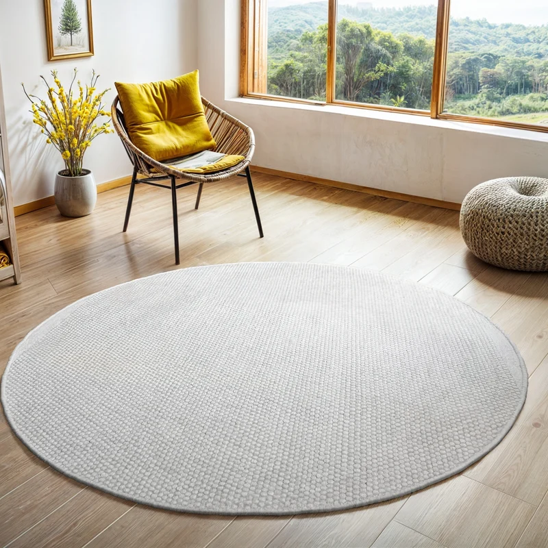 MY-RUG Wollteppich "WoolHeaven" handgewebt Naturprodukt