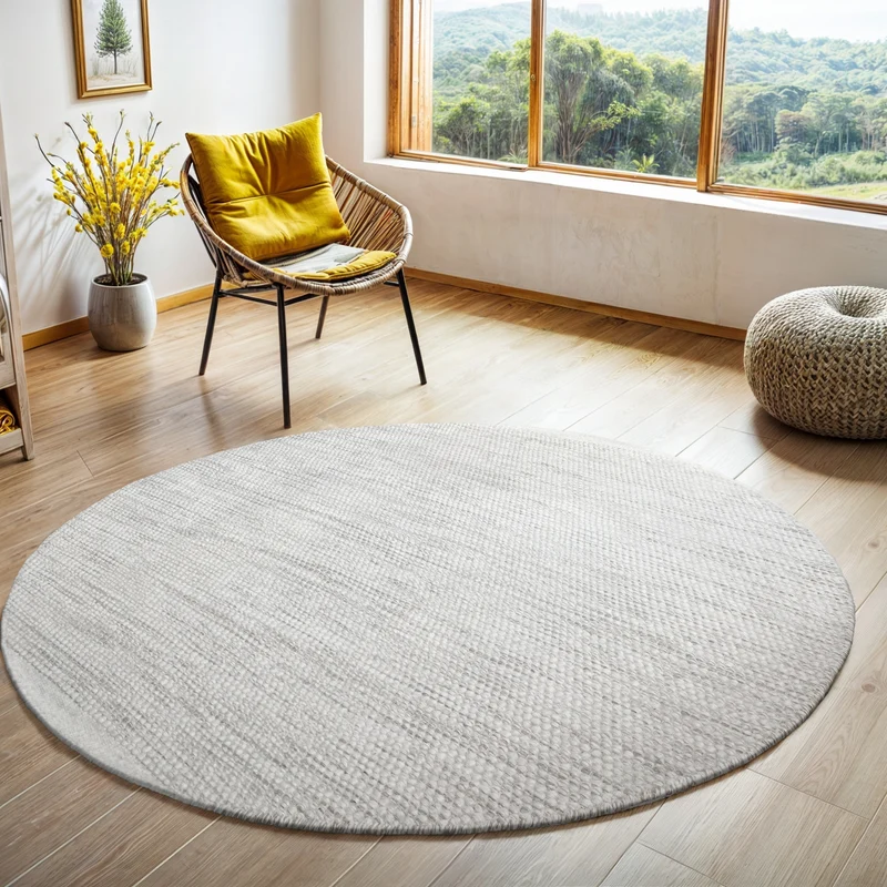 MY-RUG Wollteppich "WoolHeaven" handgewebt Naturprodukt