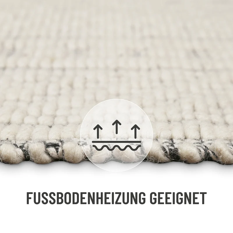 Wollteppich Creme Weiß "Liv" WECONhome