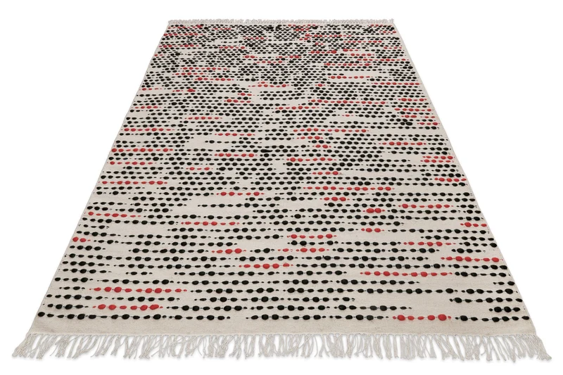 Wollteppich Creme Beige "London Red" WECONhome