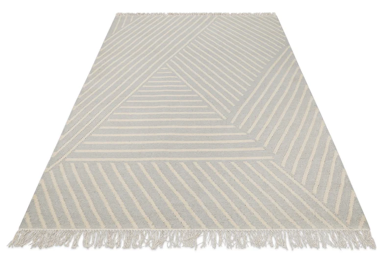 Kelim Teppich Pastell Grau "Modern Pop" WECONhome