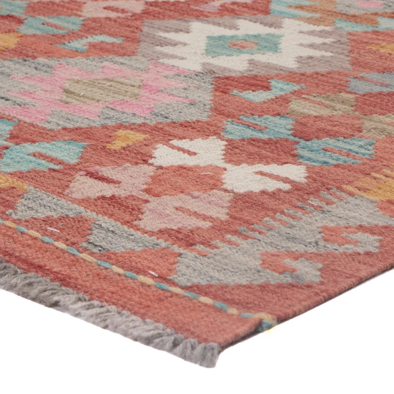 Kelim Maimene Teppich 76x130cm - mehrfarbig