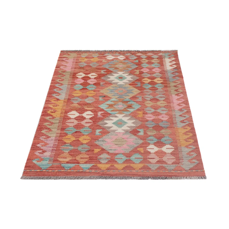 Kelim Maimene Teppich 76x130cm - mehrfarbig