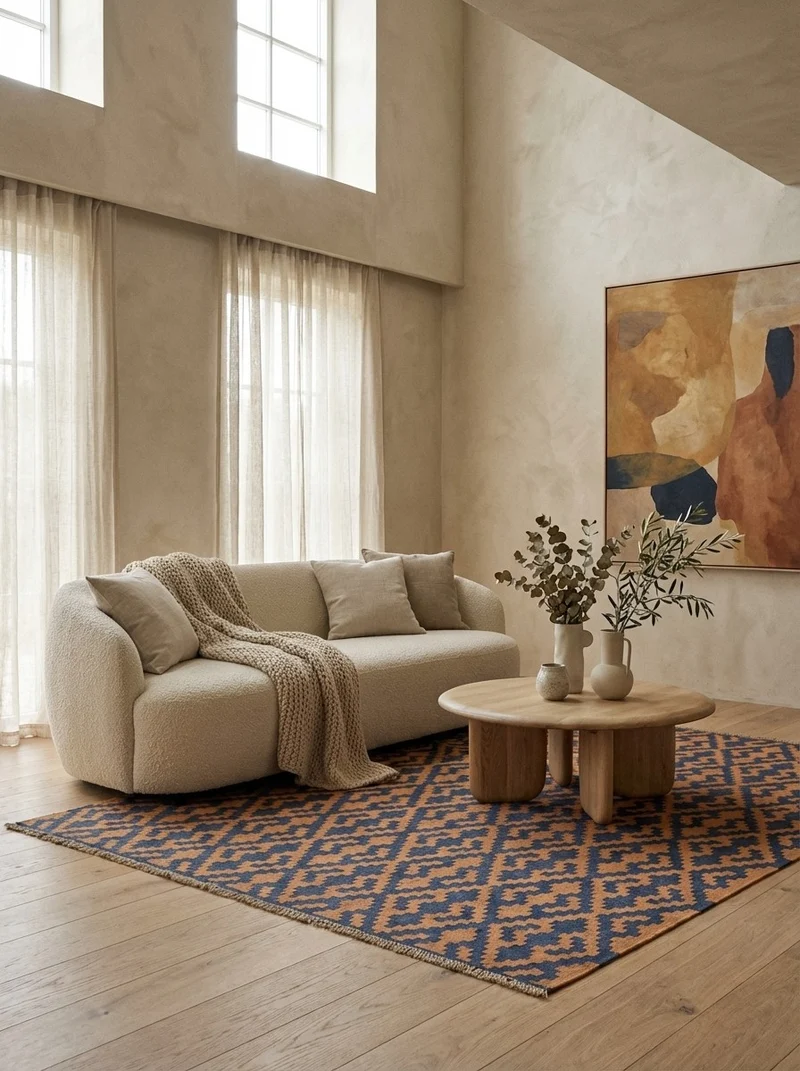 Kelim Gashgai · Handgewebt – Beige, 195x157 cm