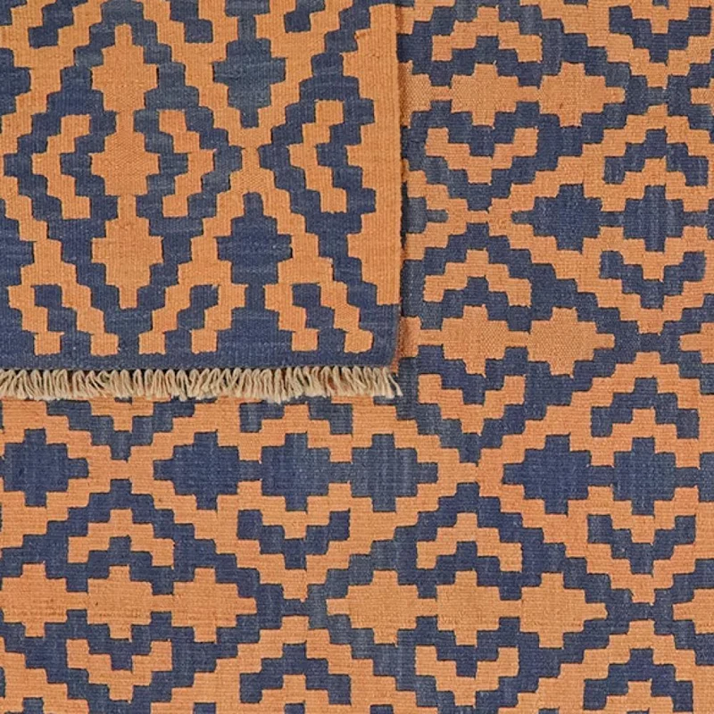 Kelim Gashgai · Handgewebt – Beige, 195x157 cm