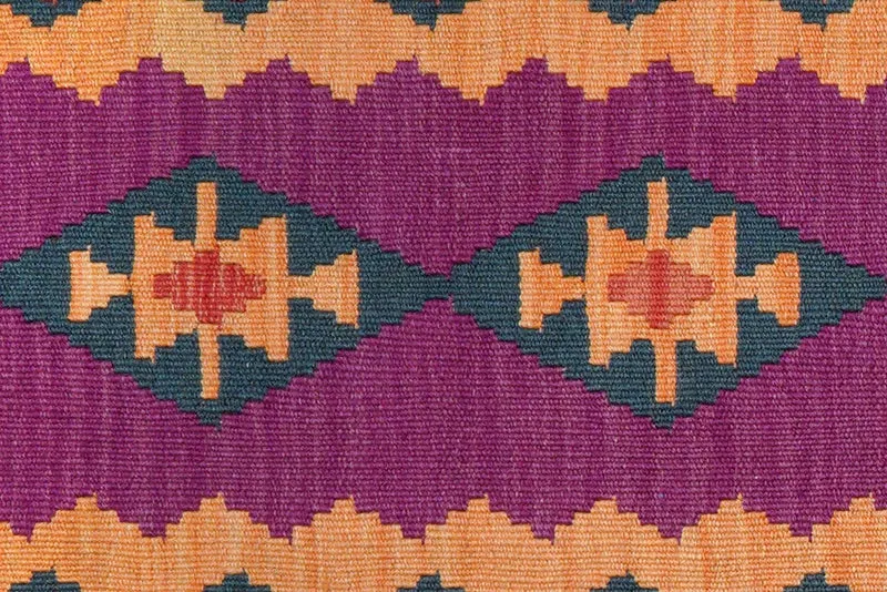 Kelim Gashgai · Handgewebt – Violett, 95x65 cm