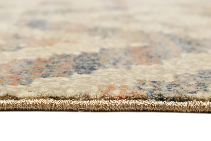 Teppich 160x230 Wohnzimmer Beige Rautenmuster