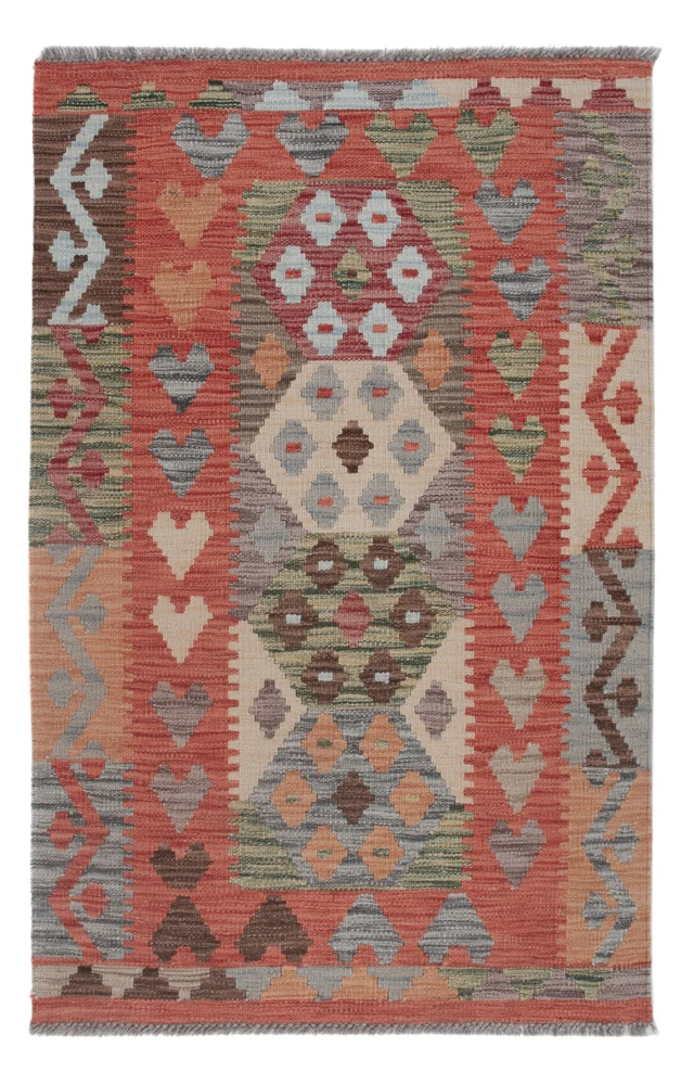 Kelim Maimene Teppich 80x125cm - mehrfarbig