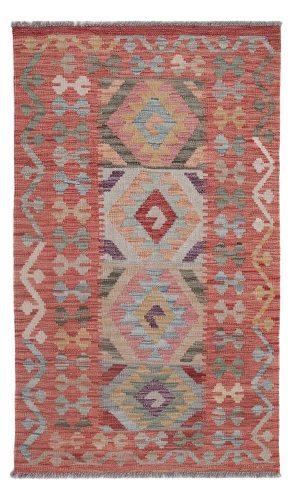 Kelim Maimene Teppich 76x131cm - mehrfarbig