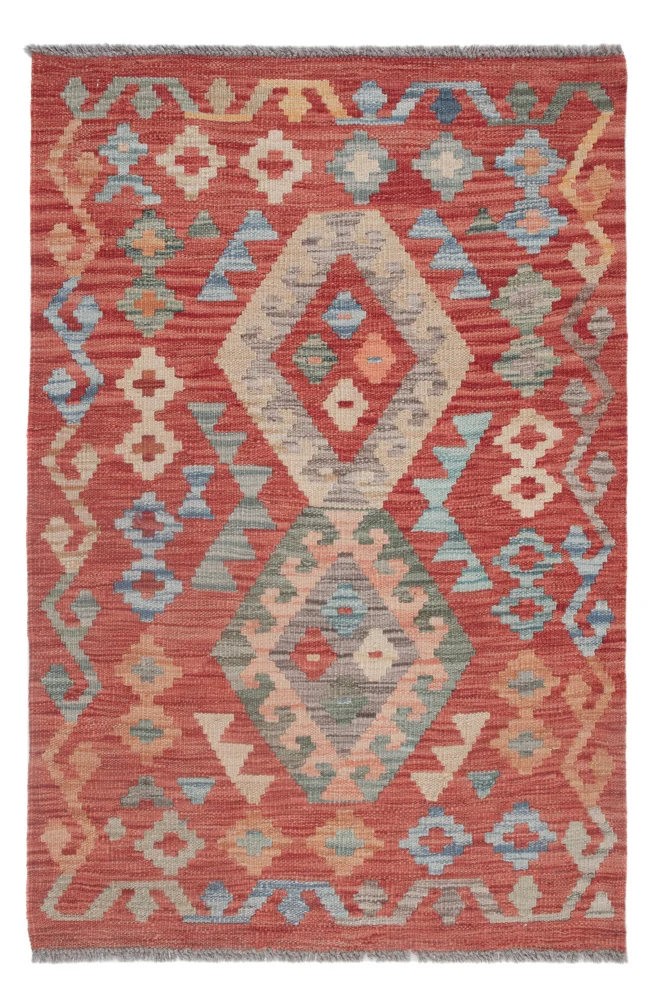 Kelim Maimene Teppich 79x121cm - mehrfarbig
