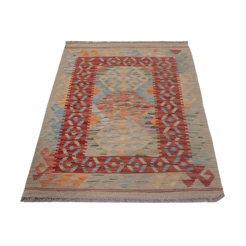 Kelim Maimene Teppich 77x119cm - mehrfarbig