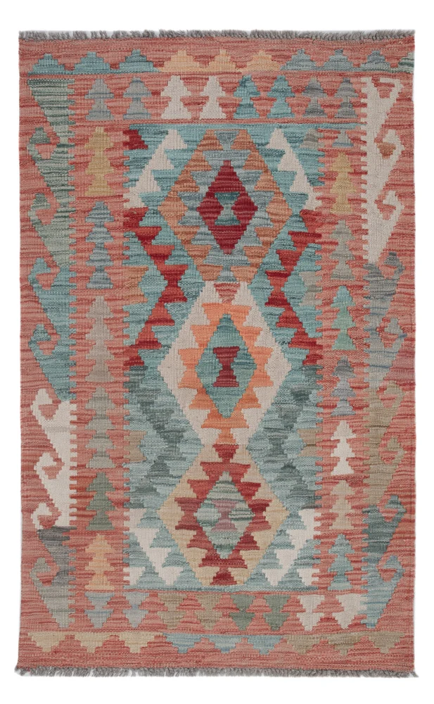 Kelim Maimene Teppich 77x127cm - mehrfarbig