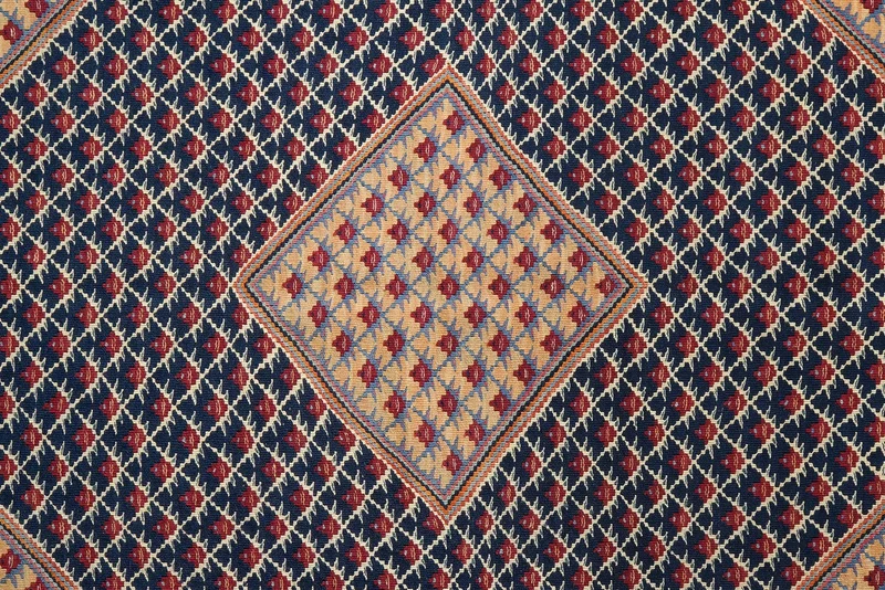 Kelim Senneh · Handgewebt – Blau, 193x153 cm