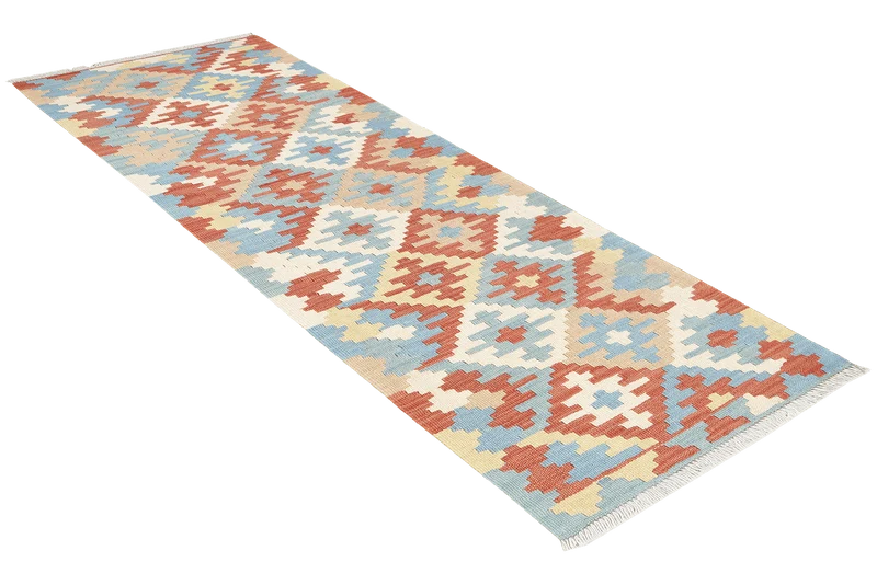 Kelim Gashgai · Handgewebt – Bunt, 186x58 cm