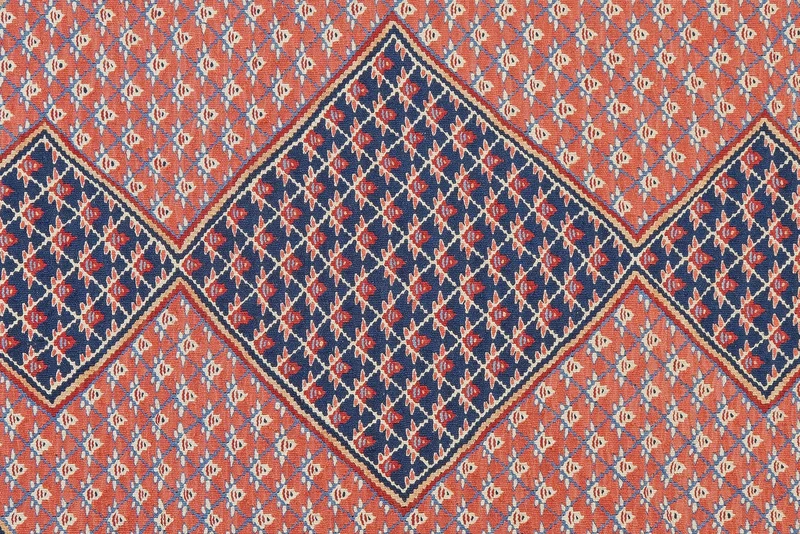 Kelim Senneh · Handgewebt – Rosa, 201x156 cm