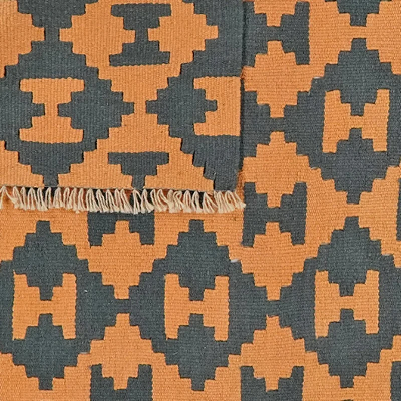 Kelim Gashgai · Handgewebt – Gelb, 184x127 cm
