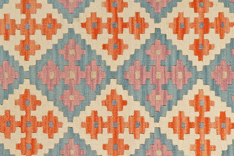 Kelim Gashgai · Handgewebt – Beige, 239x85 cm