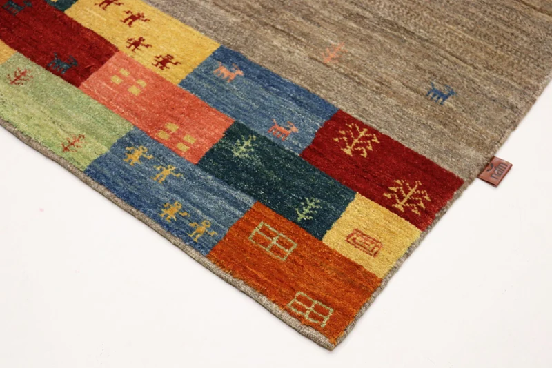Gabbeh Teppich - Loribaft Indus - 170 x 236 cm - mehrfarbig