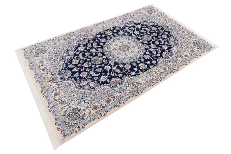 Perserteppich - Nain - 154 x 254 cm - dunkelblau